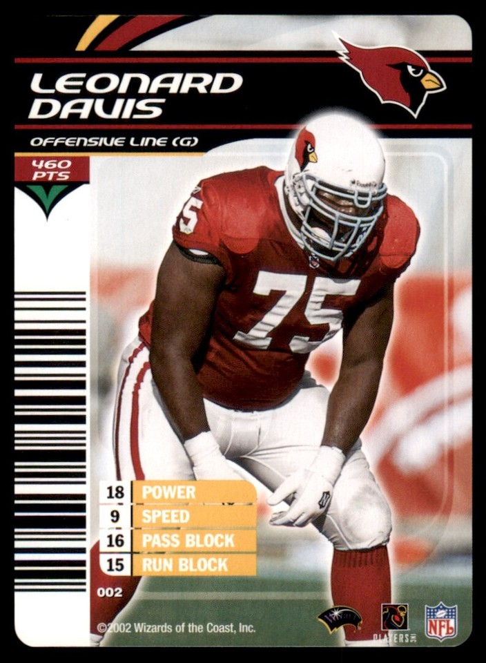 2002-03 NFL Showdown Leonard Davis #002 - 1 of 1