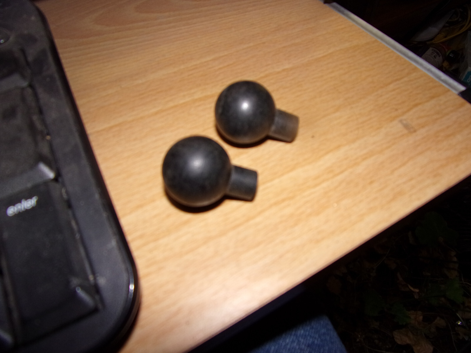 VINTAGE 1949 1950 FORD BLACK THREADED DASH KNOBS