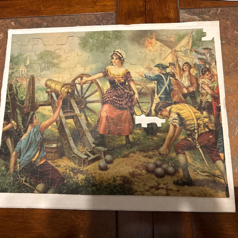 "Molly Pitcher at Battle of Monmouth" by Dunsmore - Revolutionary  Art Puzzle
