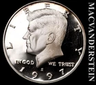 1997-S Silver Kennedy Half Dollar - Choice Gem Proof  Lustrous  #L5292
