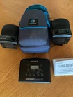 Sony Walkman WM-FX211 Cassette  & AM/FM radio with speakers, case, manual. Exel!