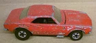 67 Camaro Blackwall Vintage 1982 Hot Wheels!
