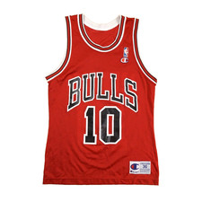 Vintage BJ Armstrong Chicago Bulls Jersey Mens 36 Small 90s Champion Red USA NBA