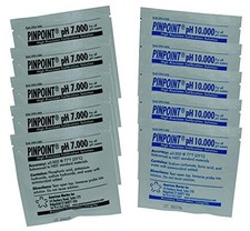 10-Piece pH Buffer Solution Set - Ready-to-Use High-Precision Calibration Fluids