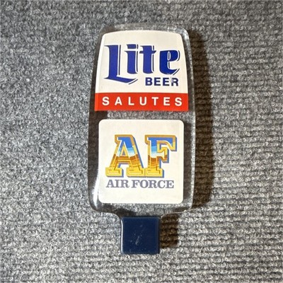 Miller Lite Beer Salutes AF Air Force Collectible Beer Tap Handle/Knob