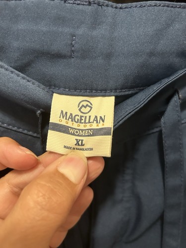 Magellan Outdoors Drawstring Shorts Women's Size XL Blue Fishing Hiking Summer - Picture 2 of 5