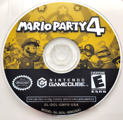 Mario Party 4 (Nintendo GameCube GCN, 2002) *Disc Only* Tested & Cleaned!
