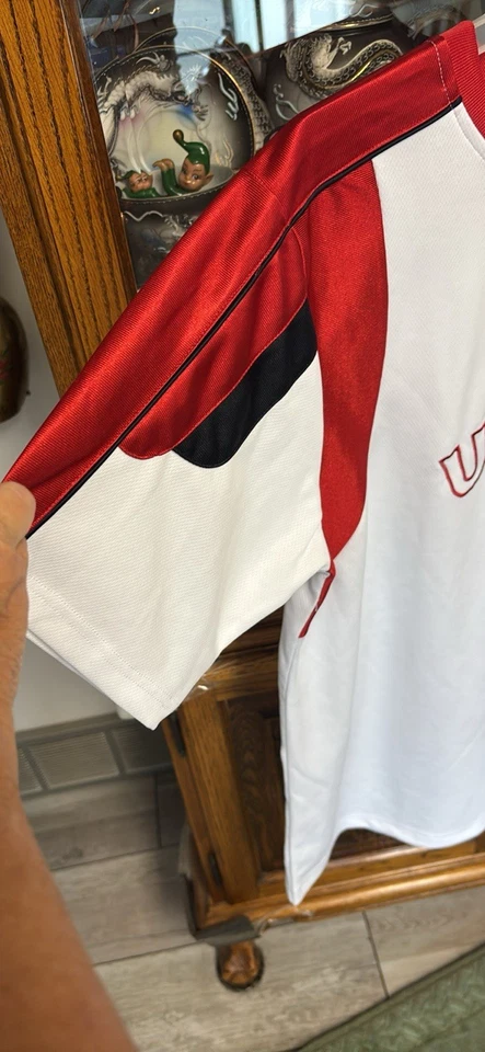 University Of Utah Utes Youth XXL Short Sleeve Top Drum Feather Logo Shirt Poly - Image 4 of 4