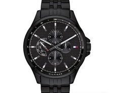 Image of Tommy Hilfiger 1791611 Mens Watch Analogue Quartz Stainless Steel Black Dial
