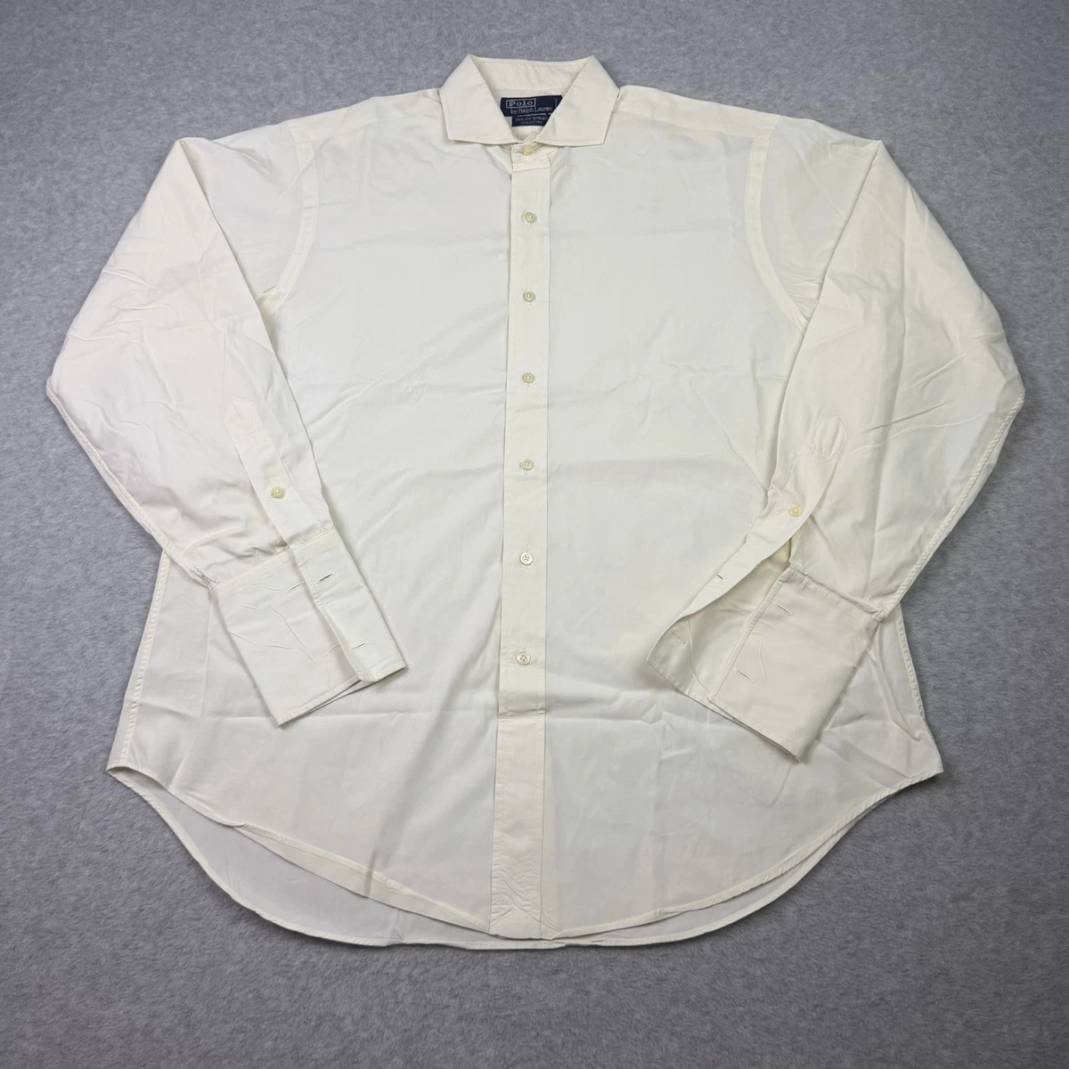 ivory dress shirt french cuffs Cuff Classic Shirts for Men for sale price-$300 - $400