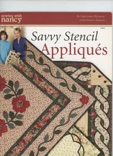 Sealed DVD w/ Booklet Sewing with Nancy Zieman Savvy Stencil Applique's Hudock