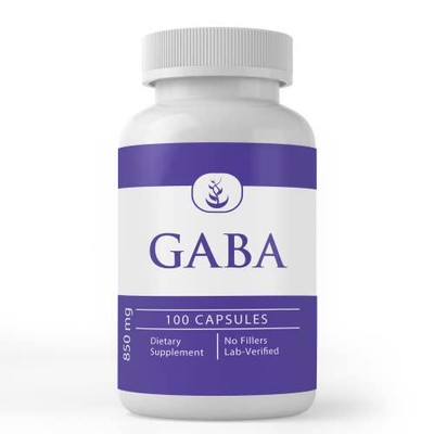 Pure Original Ingredients GABA, (100 Capsules) Always Pure, No Additives or Lab