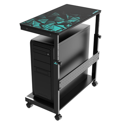 EUREKA Ergonomic Computer Tower Ständer Höhenverstellbar ATX CPU Halter Schwarz