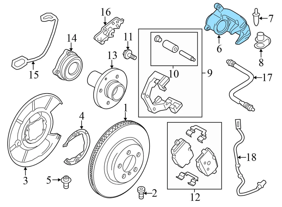 2010-2015 BMW 750I XDRIVE - Front Right Spindle Knuckle W/ Wheel Bearing - Image 4 of 4