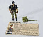 S-631 VINTAGE 1980'S HASBRO GI JOE FLINT - COMPLETE WITH FILE CARD