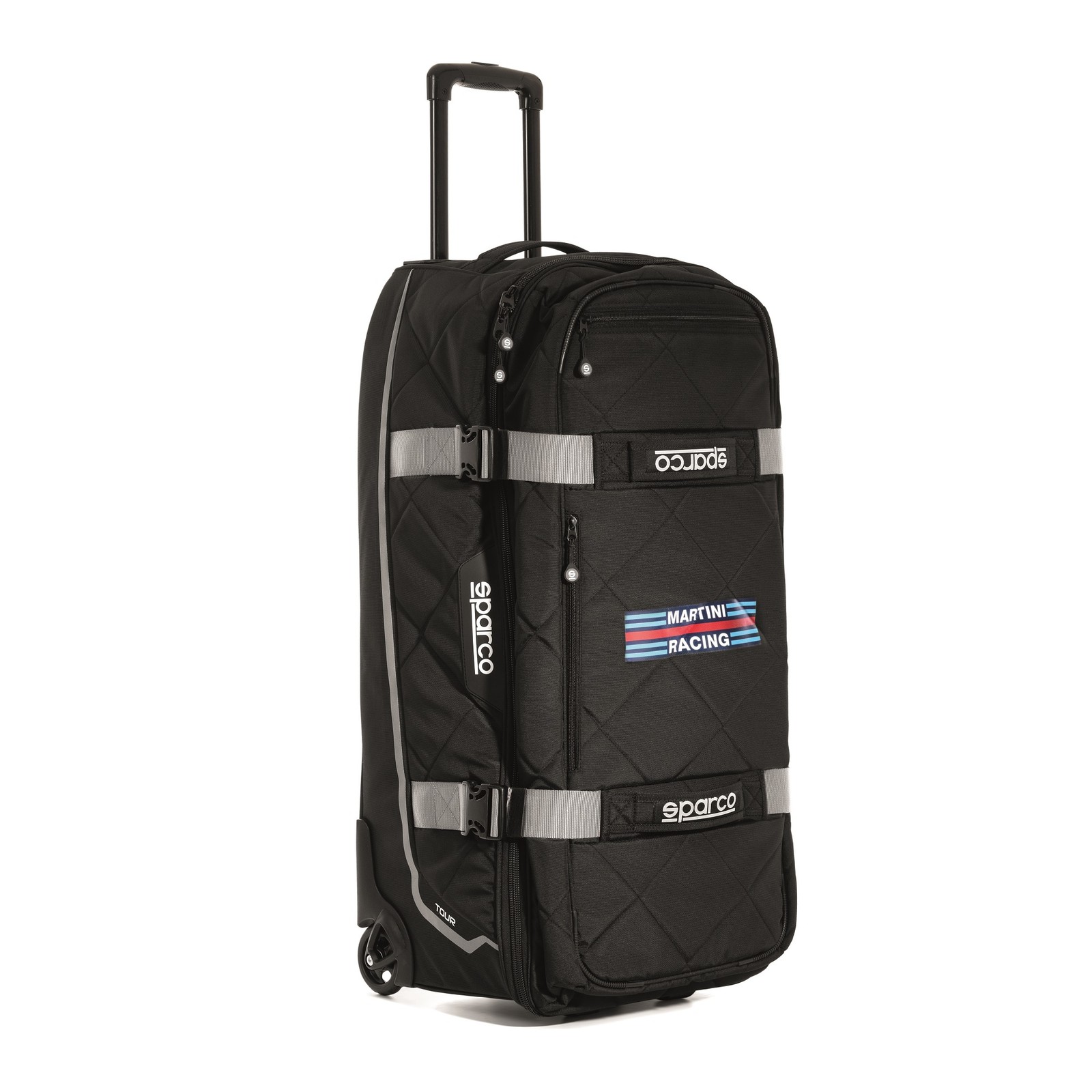 Sparco Martini Racing Tour Kit Bag 142L Race Rally Luggage Silver