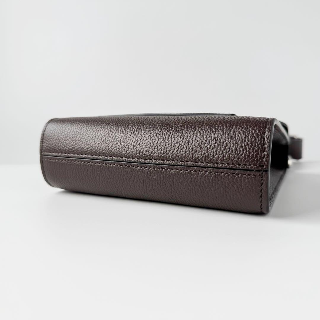 Mulberry Small Antony Leather Messenger Crossbody Bag Ebony Brown Pre-owned image 3