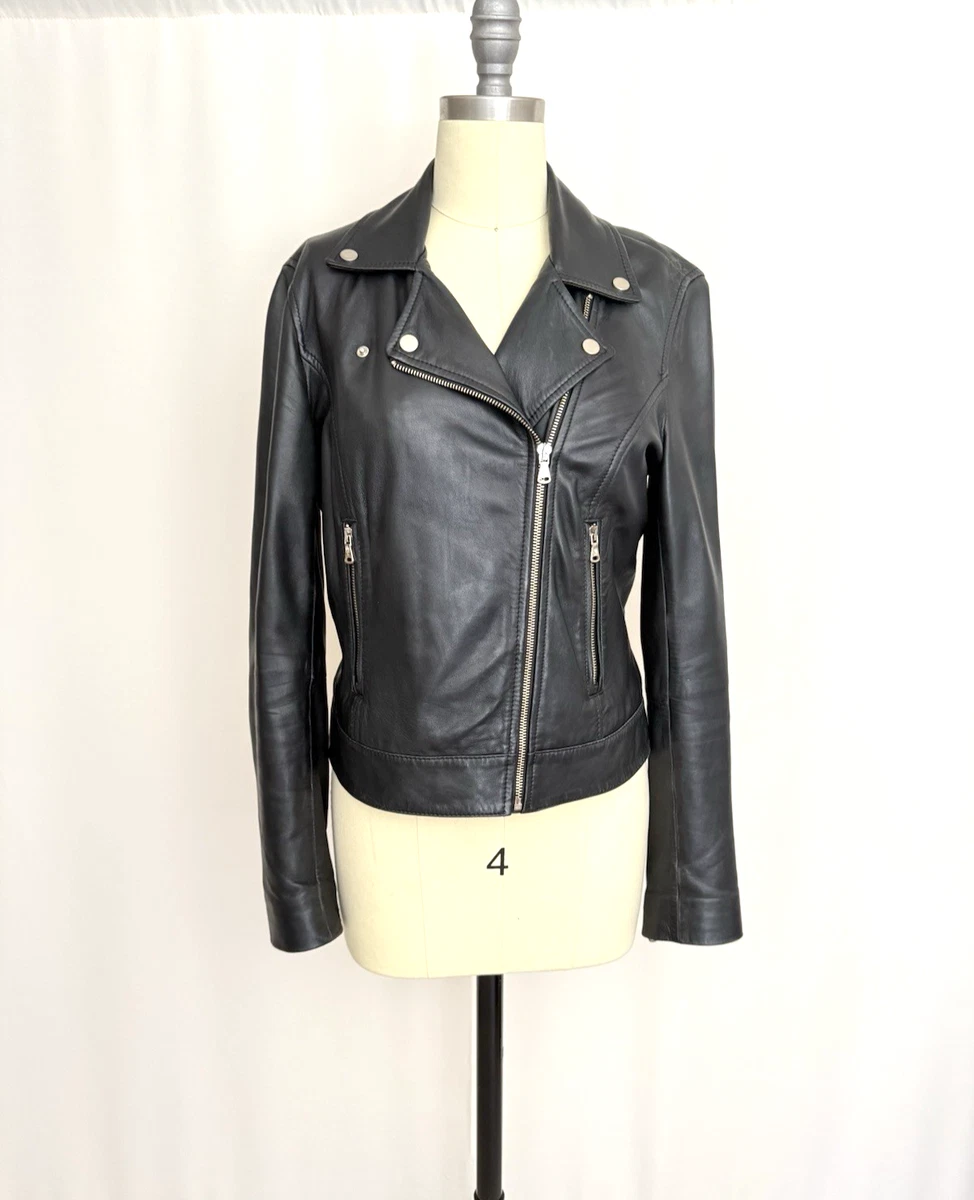 Massimo Dutti Coats, Jackets & Vests Leather Outer Shell for Women
