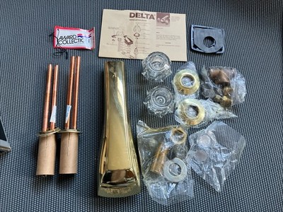 Vintage Delta Award Collection  Bathroom Faucet  2710 BC 24k Gold Unused