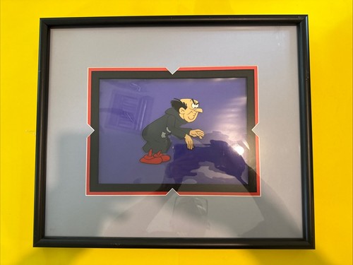 THE SMURFS GARGAMEL FRAMED ANIMATED CEL - FAST FREE SHIPPING