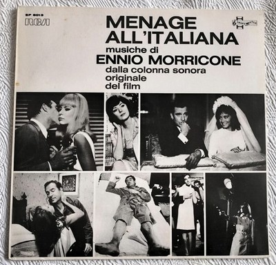 MENAGE ALL'ITALIANA     Ennio Morricone Original Soundtrack LP Vinyl