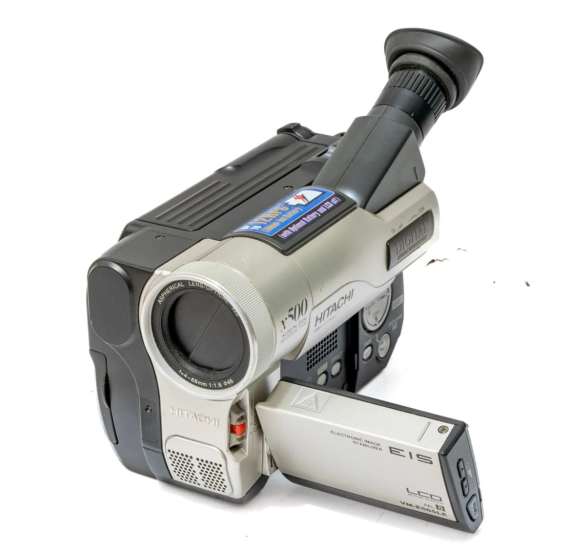 Ancien Camescope Hitachi VM C1S à Cassette – Modèle 1990, Fonctionnel
