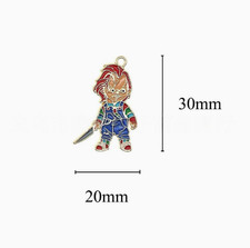 Lot Cartoon Metal Charms DIY Earring Keychain Jewelry Making Pendants