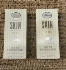 Set of  2 The Art of Shaving Skin Peppermint Facial Wash-4oz both new w/Box