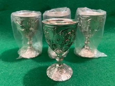 4 Silver Plated Corbell & CO Goblets