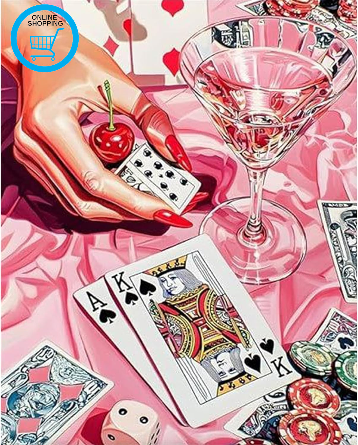 Paint by Numbers for Adults Cocktail - Adult Paint by Numbers Kits for Beginner,