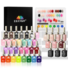 36Colors 0.5Oz Gel Nail Polish Set Same Color Same Bottle Soak off Gel Polish Ki