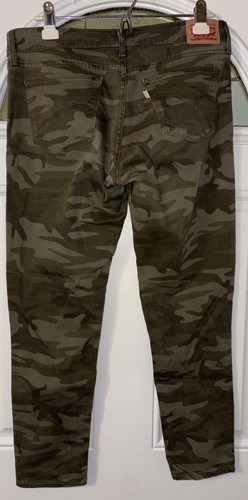 Levi's 711 Skinny Ankle Jeans Women's 31 Mid-Rise Army Camo Stretch Denim 31x25 - Picture 6 of 9