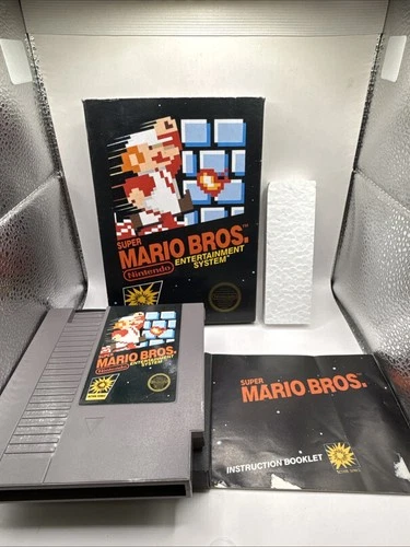 Super Mario Bros. (Nintendo NES, 1985) Complete With Box And Manual
