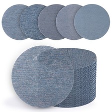 5 Inch Premium Ceramic Mesh Sanding Discs 50 PCS, 80/120/180/240/320 Grit, Du...