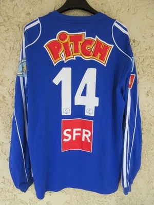 Maillot COUPE de FRANCE 2009 porté #14 bleu ADIDAS vintage football shirt XL - Photo 1/4
