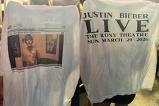 Justin Bieber Live The Roxy Theatre March 29 T-shirt S-5XL Gift For Fan