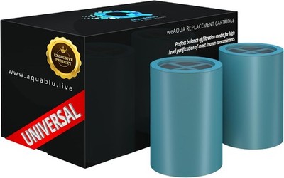 weAQUA Heavy Duty NO BS Shower Filter Replacement Cartridge 2 Pack   99% Removal