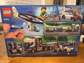 2 Lego CITY Sets Mobile Command Center 60139 & Police Helicopter Transport 60244