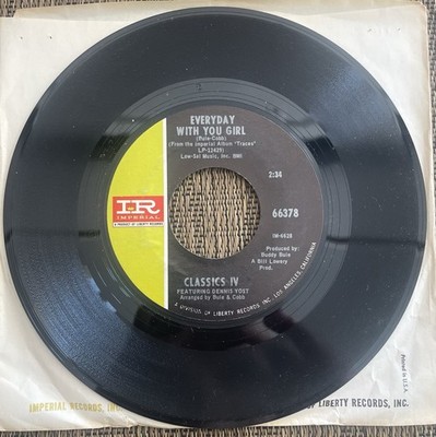 Classics IV - Everyday With You Girl / Sentimental Lady - Imperial 66378 - M