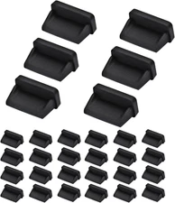 30 Silicone USB A Female Port Dust Cover Plugs - 30 Pack