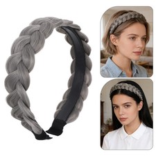 Simulated Wig Headband Plaited Braided Headbands Hairband for Women Girls