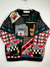 Vintage Eagle Eye Wool Sweater Size Large Cottage Core Grandma Pull Over