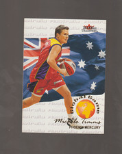 michele timms 2001 wnba global game insert,australia opals,phoenix mercury