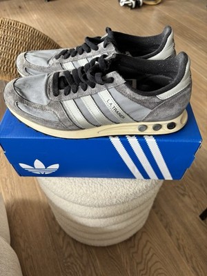 Adidas LA TRAINER OG, Gr. 42 2/3, US 9, Grey/Silver, getragen, Guter Zustand!