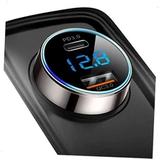 [Pure Copper] USB C Car Charger,  45W Dual USB Car Charger Adapter with 