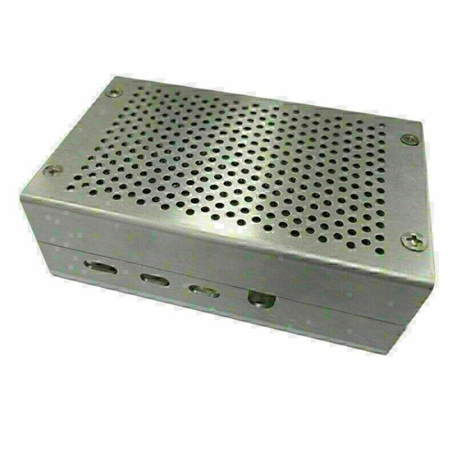 Fit For Raspberry Pi 4 Metal Aluminum Alloy Shell Case Enclosure Protective Box - Zdjęcie 8 z 8