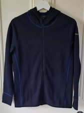 Howies Womens Merino Top with Zip and Hood Navy Small Brand New Without Tags