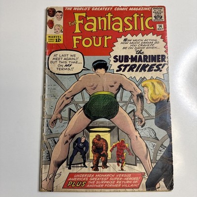 Fantastic Four #14 | GD | Key 2nd App Puppet Master | Namor | Marvel Comics 1963