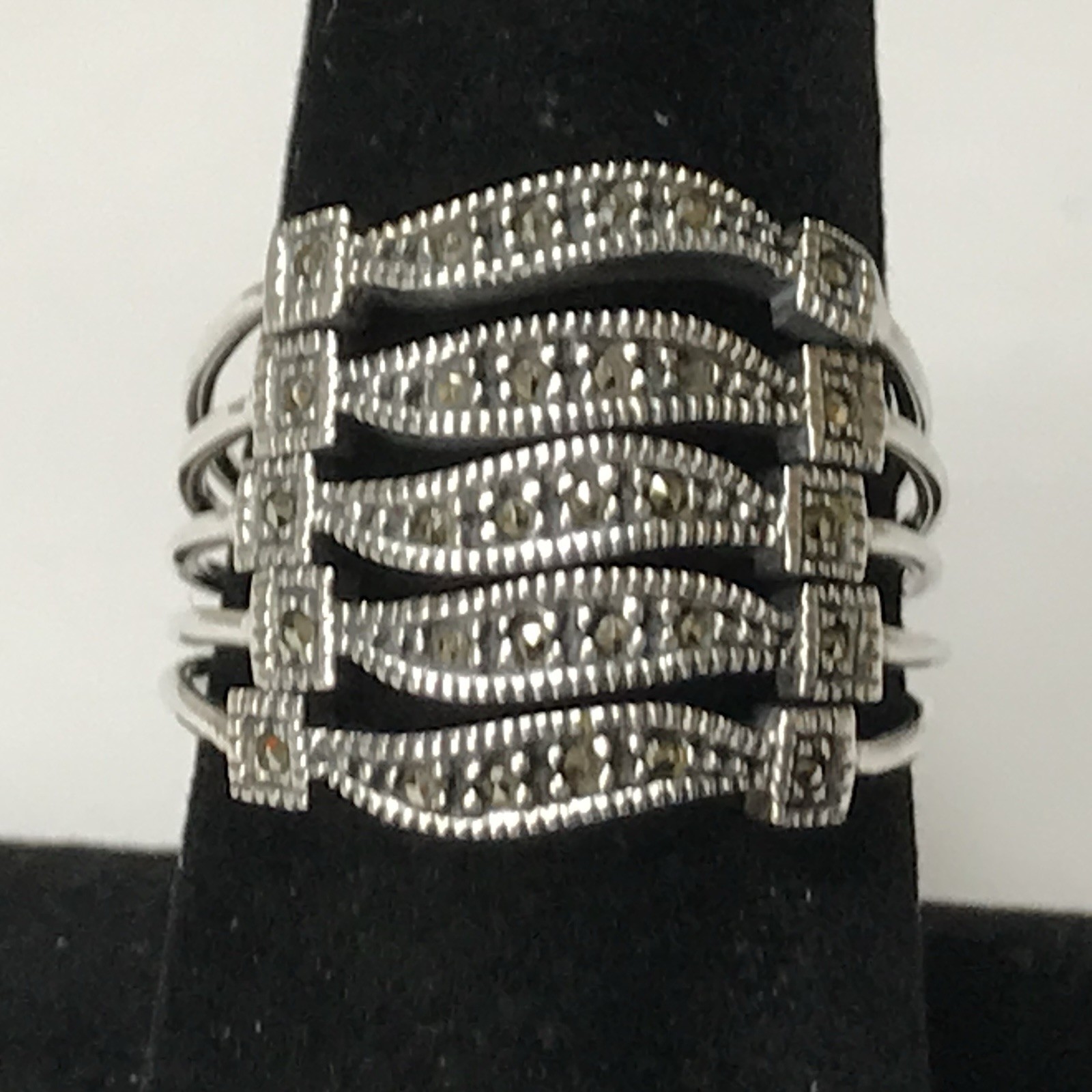 Judith Jack Sterling silver multi-layer five rows… - image 2