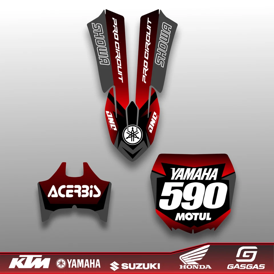 GRAPHICS KIT FOR YAMAHA YZ 250F YZ 450F 2018 2019 2020 yz450f 2018-2020 - Image 4 of 4